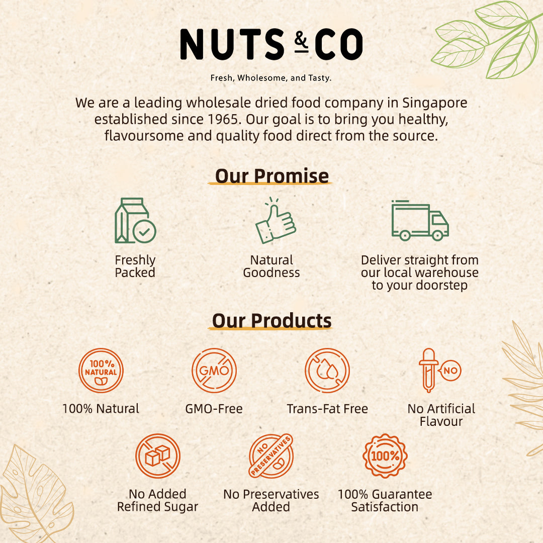 Nuts & Co Trail Raw Mix Nuts (Freshly Mix in Malaysia) / Kacang Campuran Mentah Trail / 混合坚果果干Ready to Eat
