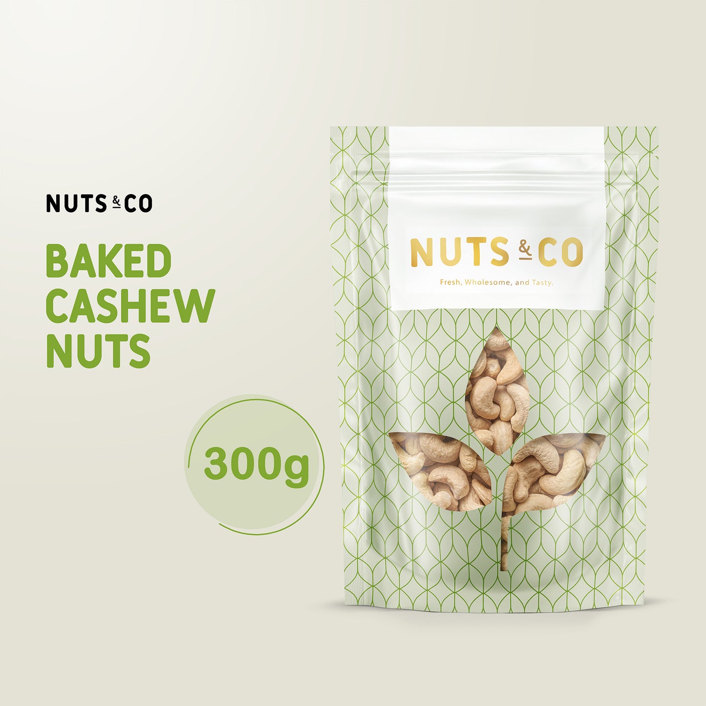 Nuts & Co Vietnam Baked Cashew Nut (Unsalted) / Kacang Gajus Bakar / 烘腰果