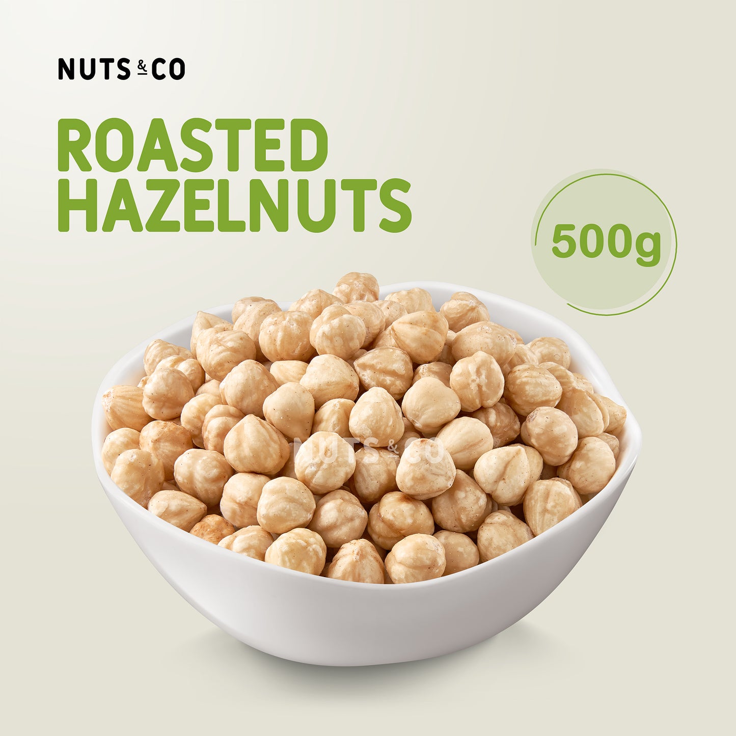 Nuts & Co Roasted Hazelnut (Unsalted) / Kacang Hazelnut Panggang / 烤榛子仁