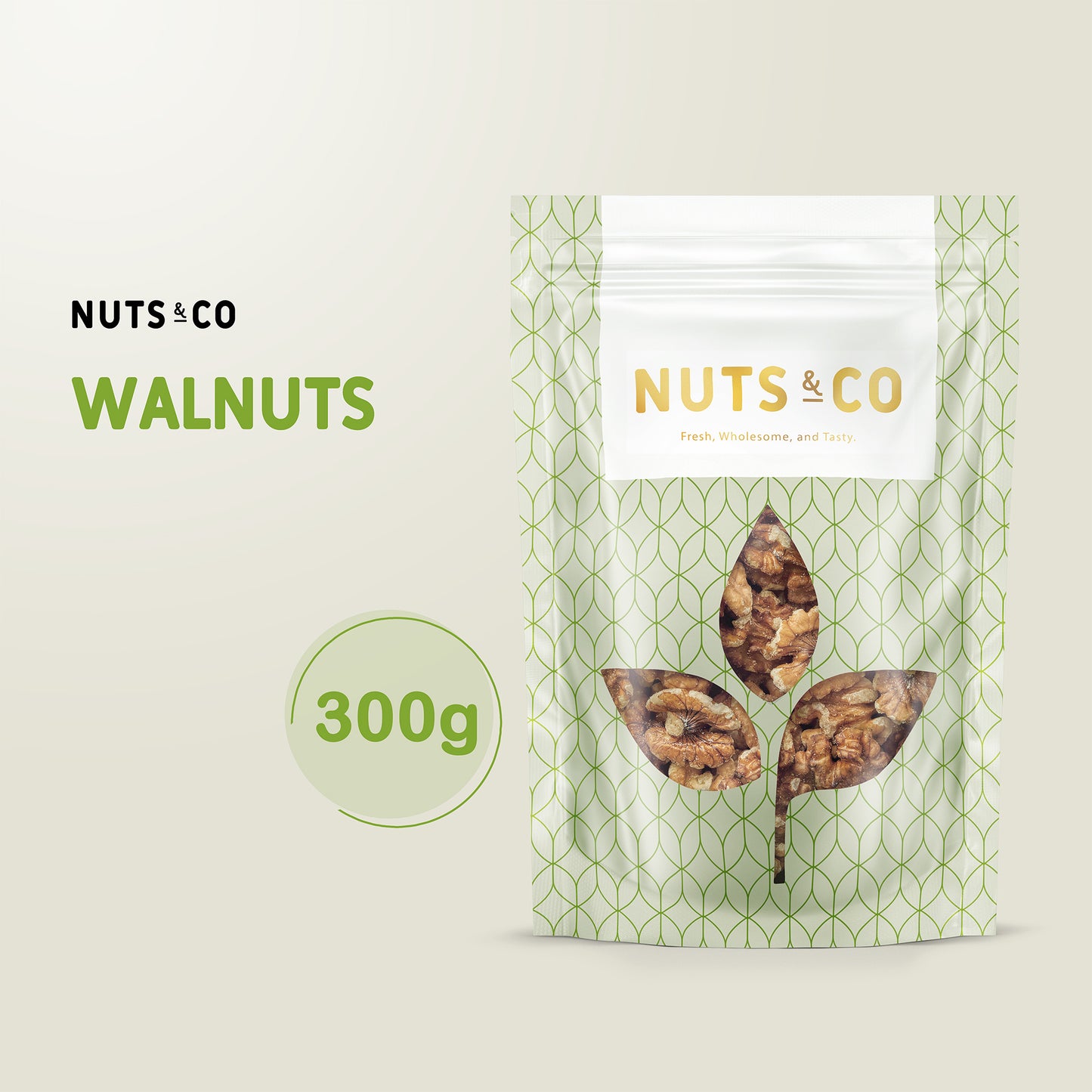 Nuts & Co Walnuts (Raw & De-shelled) / Kacang Walnut Mentah / 核桃仁
