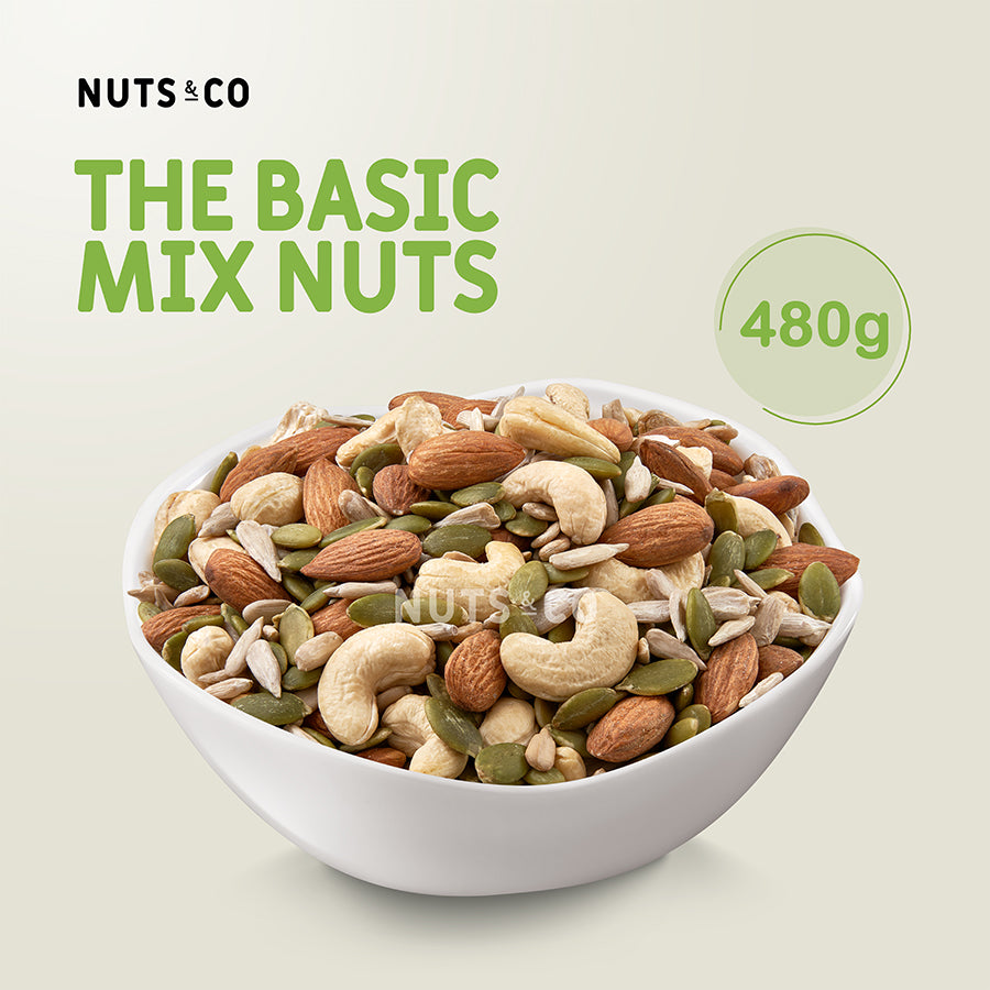 Nuts & Co The Basic Raw Mix Nuts (Freshly Mix in Malaysia) / Kacang Campuran Mentah / 每日混合坚果