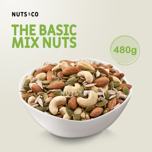 Nuts & Co The Basic Raw Mix Nuts (Freshly Mix in Malaysia) / Kacang Campuran Mentah / 每日混合坚果