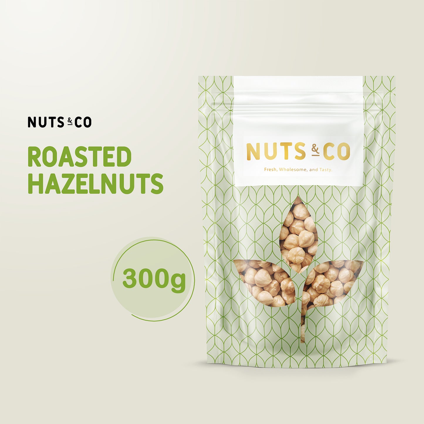 Nuts & Co Roasted Hazelnut (Unsalted) / Kacang Hazelnut Panggang / 烤榛子仁